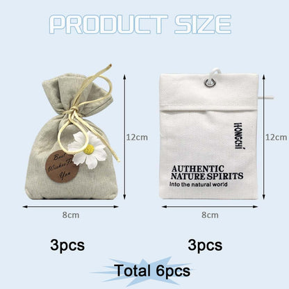 6-Pack Fresh Scented Sachet Packet, Air Freshener Bags for Drawers, Closets, Cars, Long Lasting Home Fragrance, English Pear Freesia and Lavender