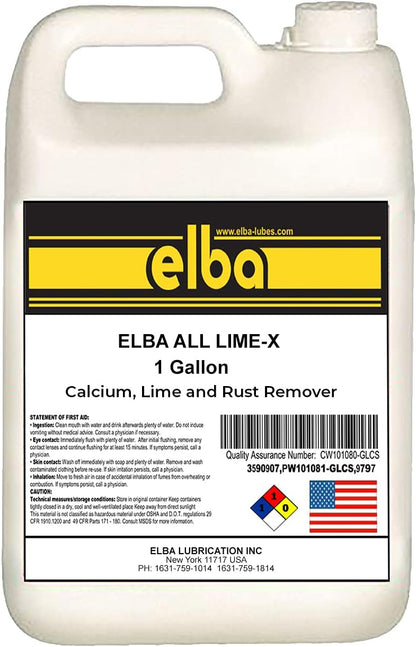 elba CALCIUM LIME SCALE, RUST AND CORROSION REMOVER. CLEANER. DESCALER.(1 GALLON BOTTLE)
