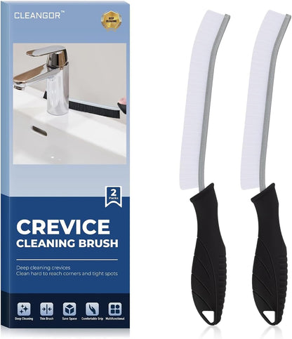 Crevice Cleaning Brushes, Cleaner Scrub Brush Tool for Hard to Reach Tight Space, Home Essentials, Cleaning Supplies for Shower, Bathroom, Kitchen, Toilet, Window