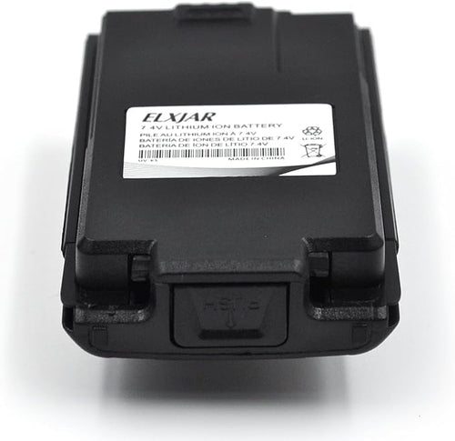 (2-Pack) 7.4V 1600mAh Li-ion Rechargeable Battery Pack Fits Quansheng UV-K5 UV-K6 Two-Way Radio Walkie Talkie, Compatible with BPK5 UVK5 UVK6 P/N for Extended Field Communication