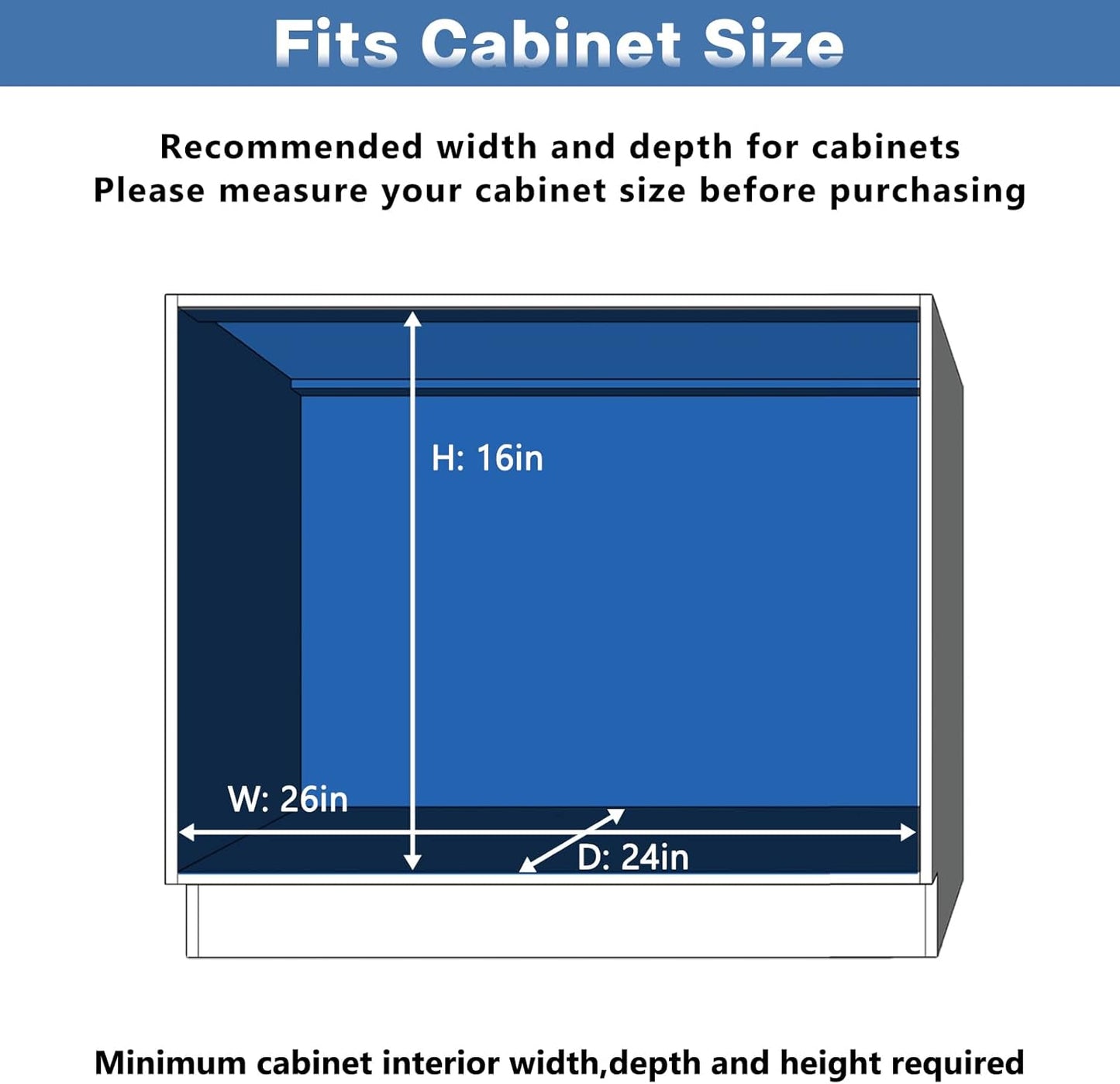 LOVMOR 2 Tier Individual Pull Out Cabinet Organizer 25½" W x 21½" D, Slide Out Kitchen Cabinet Storage Sliding Shelves