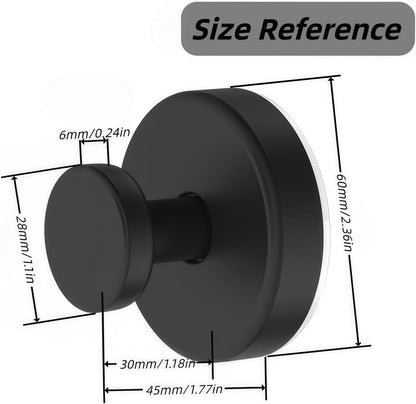 2025 Upgraded Stainless Steel Heavy Duty Suction Cup Hooks For Shower Bathroom Accessories Removable Hook For Glass Window Door Wall Hooks For Hanging Towels Robes Wreaths (Pack Of 5, Black)