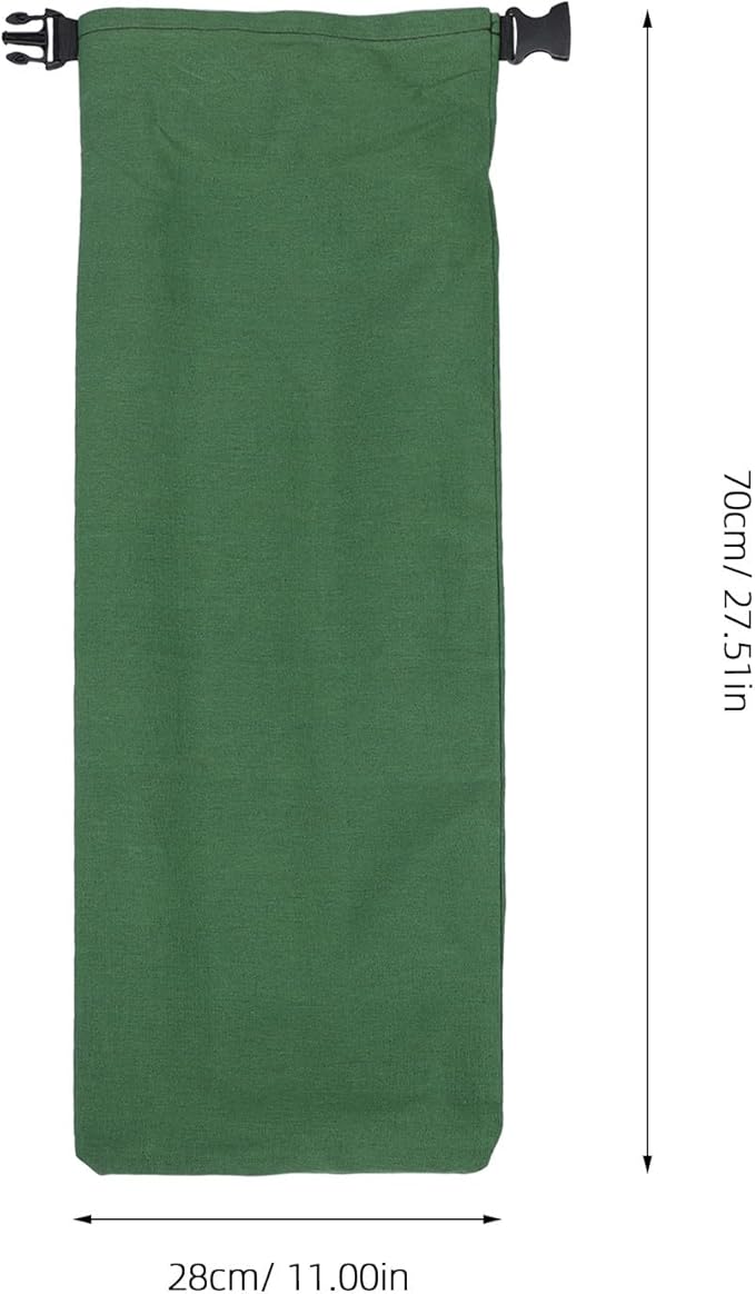 jojofuny 2pcs Flood Barrier Sandbags – 27.5x11inch Canvas Water Activated Bags for Door Sealing Rain Protection Garage Basement Flood Control