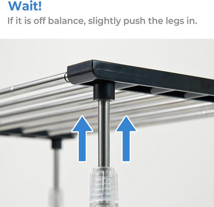 carrotez 2 Pack Expandable Cabinet Organizer, Set of 1 Width & Height-Adjustable Kitchen Cabinet Organizer Shelf, Stackable Kitchen Counter Shelf, 11.8~19.6 x 7.8 x 5.9~9" Black