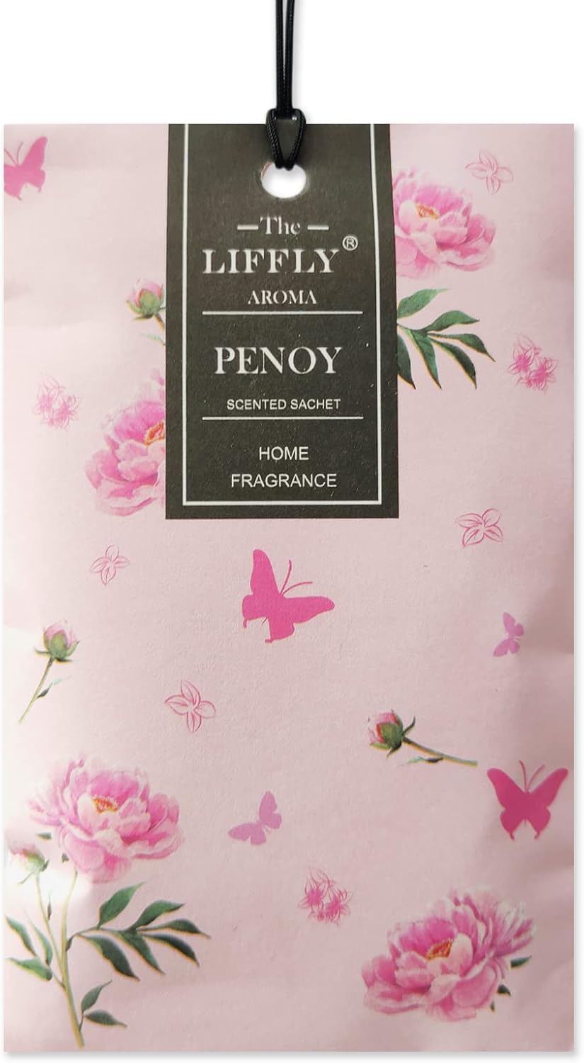 14 Packs Peony Scented Sachets for Drawers and Closets Gift