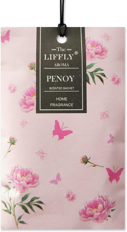 14 Packs Peony Scented Sachets for Drawers and Closets Gift