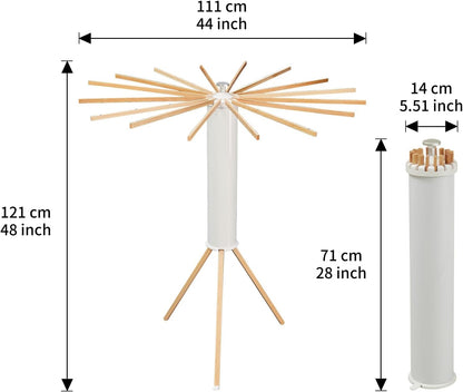 Clothes Drying Rack Tripod,Laundry Hanger Dryer Rack,Portable Drying Rack,Outdoor Clothes Rack-Drying Rack Clothing Laundry Bedroom Household Wooden-16rods