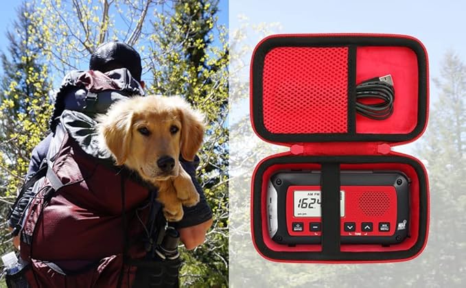 co2CREA Hard Case Replacement for Midland ER40 Emergency Crank Radio Weather Alert Radio