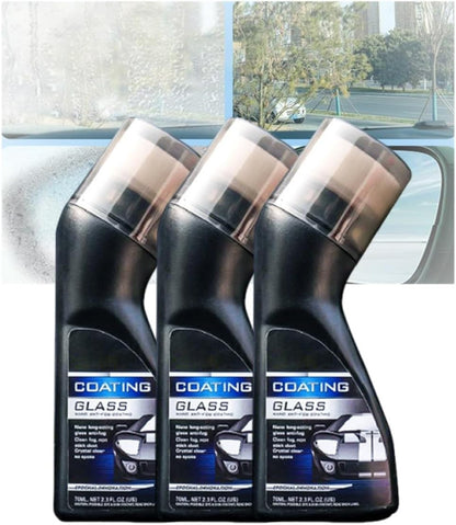 Micromolecular Anti-Fog Coating Wiper–Keeps Your Windshield Clear & Fog, Car Anti-Fog Agent with Applicator, Magic Gem Coating Glass, Anti Fog for Car Windshield,Windows,Mirrors,Glasses (3PCS)