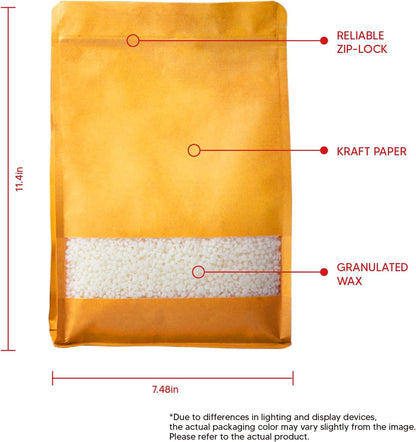 chaoxinge 5 lbs Natural Organic Soy Wax Kit | Additive-Free, Pure & Non-Toxic | Long-Lasting 360-Hour Burn Time | DIY Candle Making Set