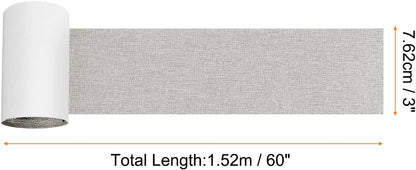 Repair Patches Repair Tape Self-Adhesive DIY Repair Patch Linen Gear Patch for Sofa, Furniture, Chair, Clothing,Tents,3x60 Inch,Slight Grey
