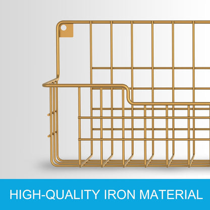 Spice Rack, 4-Pack Seasoning Organizer Wall Mounted for Kitchen Storage Organization, Metal Spice Holder Shelf for Cabinet, Pantry, Gold