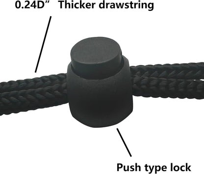 ZPECC Travel Laundry Bag 24 Pack,Bulk Extra Large Heavy Duty Bags, Durable Dirty Clothes Organizer With Drawstring, Fit a Basket or Hamper (40" X 30",Black)