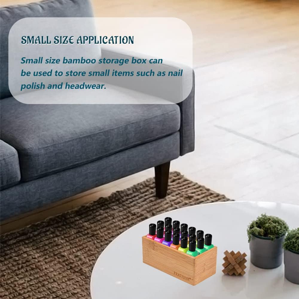 Bamboo Drawer Organizer - Kitchen Utensil Organizer Silverware Tray Cutlery Holder，Office Desk Supplies and Accessories (8.9x3x2.6 inch)