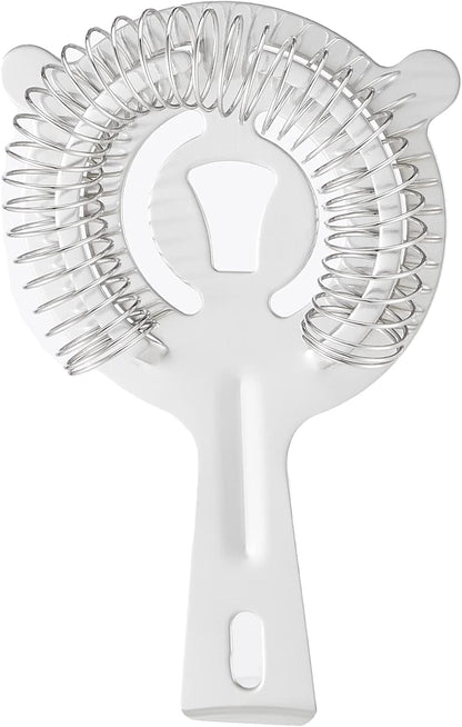 Amazon Basics 10-Piece Stainless Steel Bar Tools Set with Bamboo Stand Holder