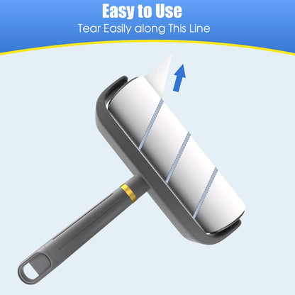 COBETE Large Surface Lint Rollers for Pet Hair Extra Sticky, 500 Sheets Mega Value Set, Dog and Cat Lint Remover for Clothes, Couch, Furniture