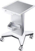 Medical Utility Cart with 4 Swivel Wheels, 100 lbs Capacity for PSP10/PSP15 Shockwave Machines, Beauty, Medical, Office & Home Use Equipment, 15.7x17.3 in Non-Slip Platform & Gel Tray