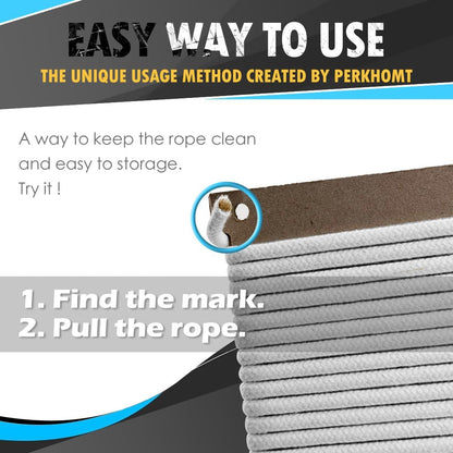 PerkHomy 500lb Cotton Rope 3/16" (5mm) 50 ft Multi Purpose Utility Diamond Braided Cord, Natural Cotton for Clothes Line Camping Crafting Flag Pole, Orange Red