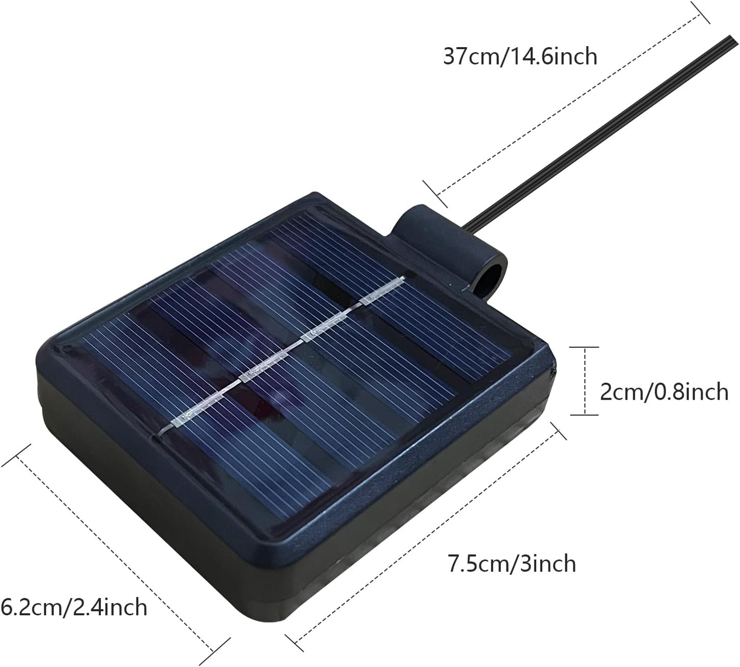 Solar Lantern Light Replacement Top ,LED Solar Panel Lantern Lid Lights Replacement Part for Outdoor Flower DIY Solar Flower Lights Garden Patio Decor (Square 4 PCS)