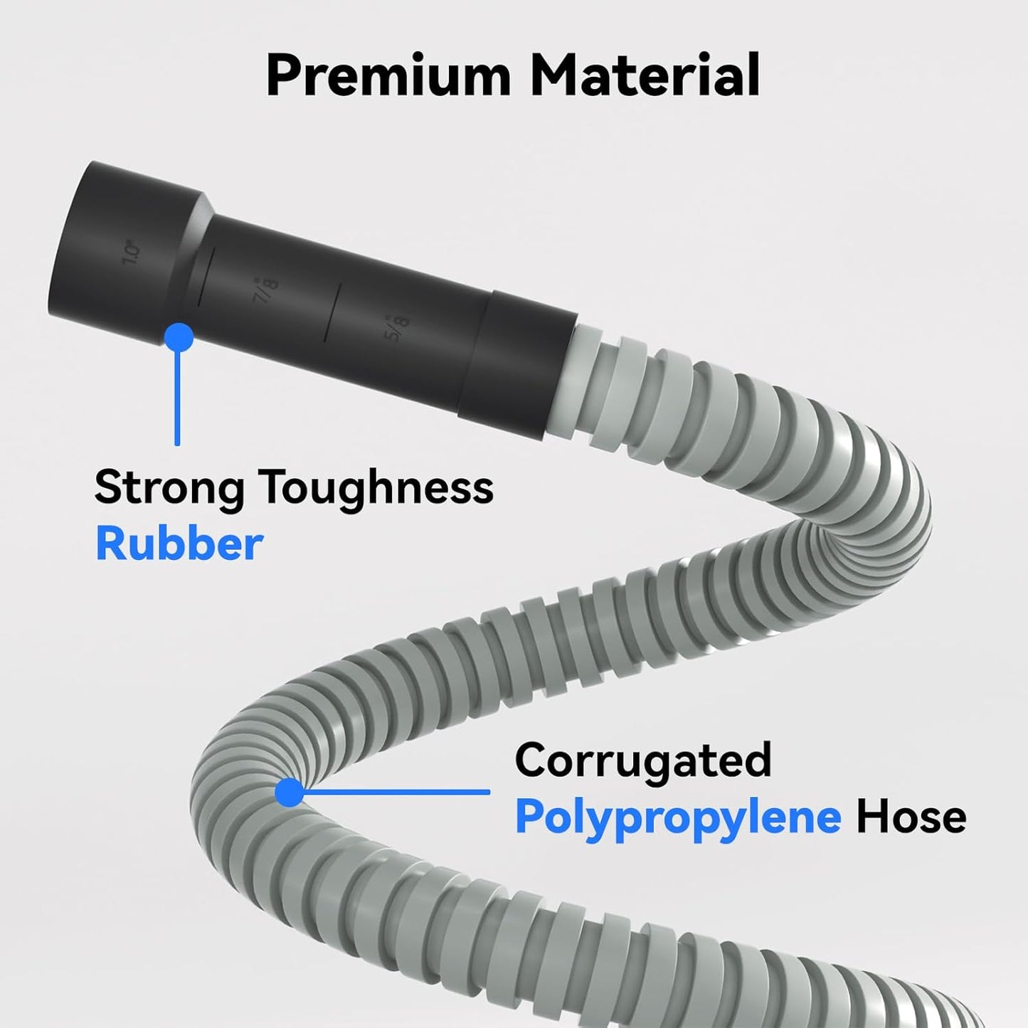 Solimeta Universal Dishwasher Installation Kit – 6ft Stainless Steel Inlet Hose + 6ft Drain Hose with Power Cord & Accessories