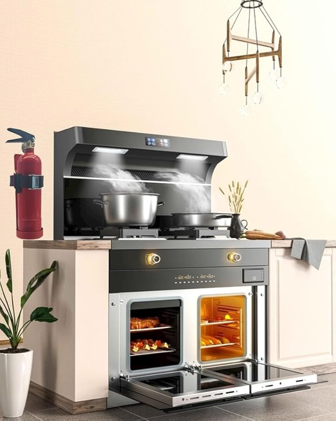 Fire Extinguisher Mount,Wall Mounted Metal Bracket,Compatible with 2.5 lb Fire Extinguishers, Red Powder Layer (2.5LB red 1pcs)