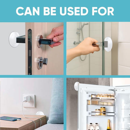 Strongest Home Door Wall Protector Clear Bumpers (Set of 20) – 2 Inch Silicone Adhesive Pads for Wall and Door Handle Protection, Noise Dampening