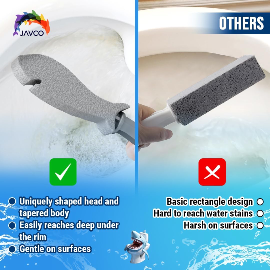 4 Pack Pumice Stone for Toilet Cleaning | Toilet Pumice Stone with Handle | Pumice for Cleaning | Pumice for Toilet Bowl Cleaning