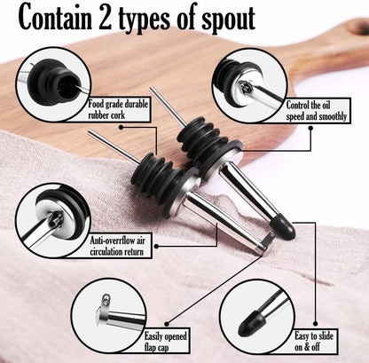 Sweejar Ceramic Olive Oil Dispenser Bottle, Opaque Oil Cruet Protects Oil to Reduce Oxidation, Suitable for Oil, Vinegar, Coffee Syrups & Other Liquids, Pack of 1, 15.5 Fl Oz (Gradient Yellow)