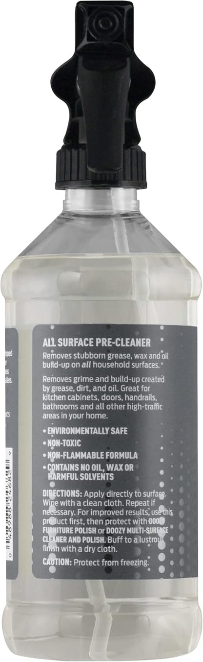 Doozy All Surface Pre-Cleaner - Pre Treatment to Easily Remove Built Up Grease, Grime, Dirt, Wax & Oil on Furniture, Wood, Glass, Plastic, Metal, Ceramic & Household Surfaces - 16 Ounce