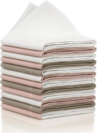 XL Lint Free Microfiber Cleaning Cloth, Cleaning Rags, Microfiber Towels, Glass Cloths, Lint Free Towel, Window Cleaning Cloth - Set of 12