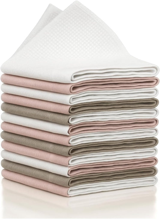 XL Lint Free Microfiber Cleaning Cloth, Cleaning Rags, Microfiber Towels, Glass Cloths, Lint Free Towel, Window Cleaning Cloth - Set of 12