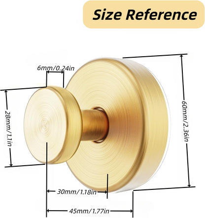 2025 Upgraded Stainless Steel Heavy Duty Suction Cup Hooks for Shower Bathroom Accessories Removable Hook for Glass Window Door Wall Hooks for Hanging Towels Robes Wreaths (Pack of 5, Gold)