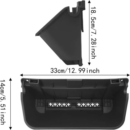 Vertical Wall Planter 16Pcs, 13 inch Wall Mounted Garden Planters, Plastic Wall Hanging Planter with Drainage Holes, Wall Planters for Patio Outdoor Decor, Balcony Plant Hanging Flowerpot (Black)