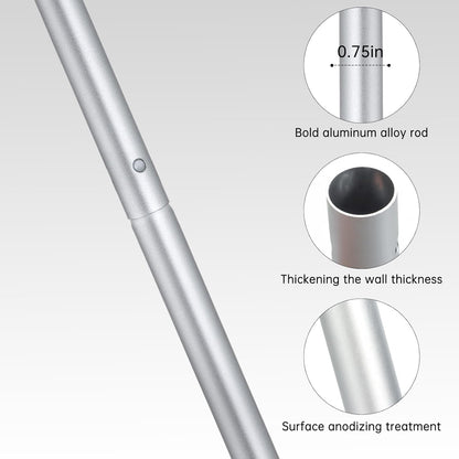 Mop Handle Compatible with Swiffer, Detachable Green Extra Long Mop Handle for Swiffer