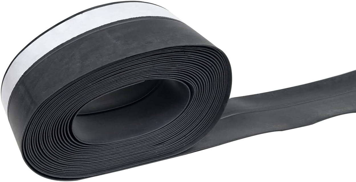 Black Weather Stripping for Window Doors Self Adhesive Weatherstrips 16 Feet Door Sweep – Wind, Dust, Draft & Insect Proof – Insulation - Rubber Door Strips to Seal Door