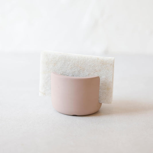 Selegna Diatomite Quick Dry Kitchen Sink Organizer (Brown, Small, 0.42 lbs) - Absorbent Drying Rack for Dish Sponge