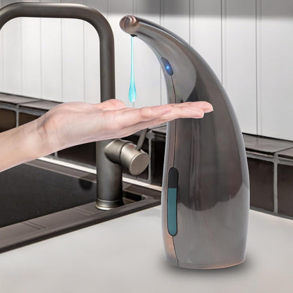 Automatic Liquid Soap Dispenser,300ML Touchless 4 Gear Adjustable, Countertop Electric Battery Operated Hand Soap Dispenser with Sensor for Bathroom,Kitchen,Office（Red Copper）