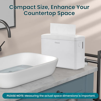 Countertop Paper Towel Dispenser Universal Fit for Multifold, Z-Fold Trifold Hand Towels, Commercial Napkin Dispenser for Bathroom Home Kitchen Toilet ABS Paper Towel Holder, White