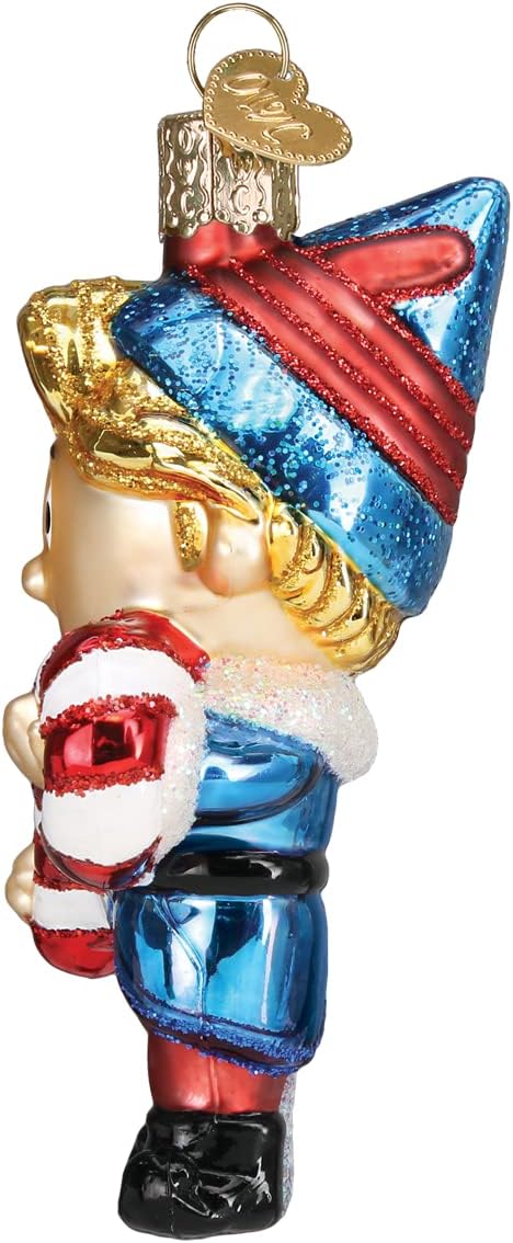 Old World Christmas Hermey The Elf Glass Blown Ornament for Christmas Tree