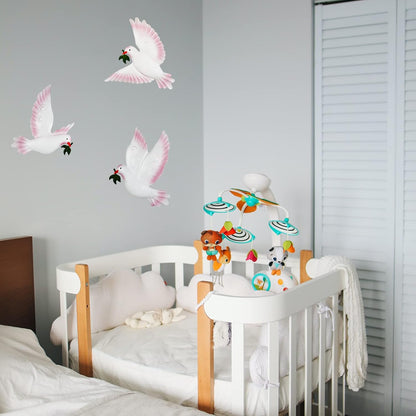 J-Fly Dove Wall Decor Metal Wall Decor Outdoor Indoor Ornament Suitable For Bathroom Living Room Garden Wall Decoration 9 Inch 3 Pack