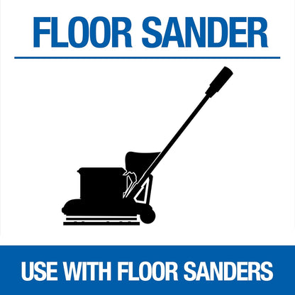 Floor Sanding Screen Disc, 10 Pack, 15", Grit 100