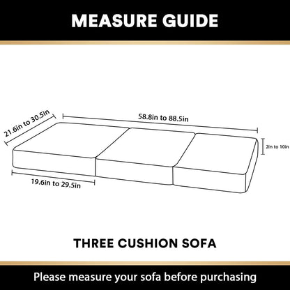 PrinceDeco Stretch Couch Cushion Covers Fitted Individual Seat Couch Slipcover Sets Velvet Fabric Soft Slip Cover for Chair Sofa Cushion Furniture Protector(Each Width Up to 29.5",Burgundy)