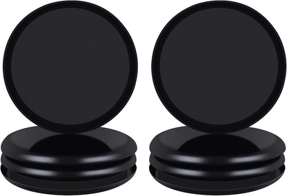 Ezprotekt 8 Pack Reusable Large Furniture Movers Sliders for Carpet, 5" Round Furniture Moving Pads, Carpet Sliders for Heavy Duty Sofa Bed Couch Fridge, Move Items Easily and Quickly (Black)