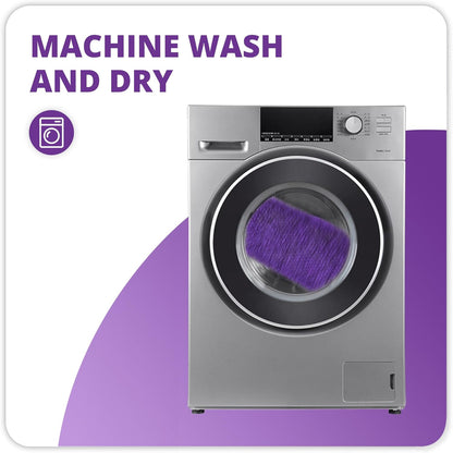 Bath Mat,Ultra Thin Bathroom Rugs,Rubber Bath Mats for Bathroom,No Slip Bath Rugs,Quick Dry,Machine Washable,Low Pile,Absorbent,Shower Outside,Sink,Home Decor Accessories.Purple,2'x3'(24x36inch)