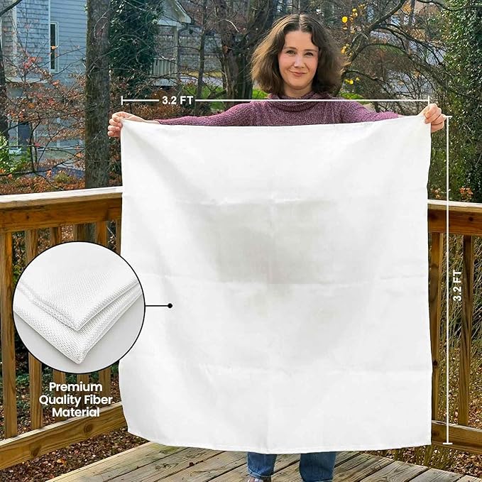 Prepared Hero Emergency Fire Blanket - 4 Pack - Fire Suppression for Kitchen, 40” x 40” Fiberglass Fire Blanket for Home