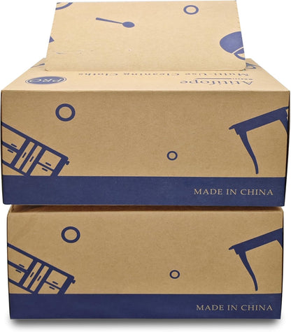 Heavy Duty Reusable Cleaning Cloths 100 Count Food Service Wipes Dishcloths Multi-use Towels(2Boxes)