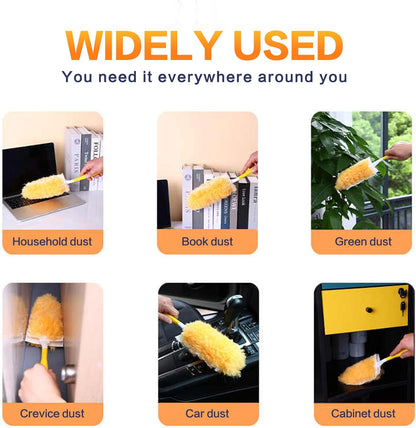 Heavy Duty Duster Refills, Unscented Disposable Dusters Kit for Cleaning Dusting Furniture Blind Ceiling Fan, Multi Surface 360 Feather Duster(25)(Handle is Not Included)