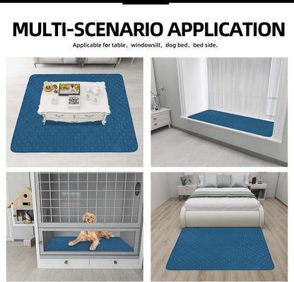 Easy-Going Sectional Couch Covers for Dogs L Shape Sofa Cover Reversible Sofa Slipcover Chaise Lounge Cover Furniture Protector Cover for Pets Dog Cat (42 x 68 inches, Peacock Blue/Peacock Blue)