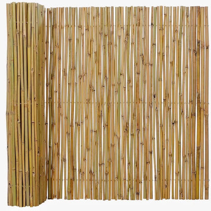 4Ft High x 8 Ft Long x 0.7In D Bamboo Fencing, Natural Bamboo Fence Rolls, Eco-Friendly Privacy Fencing for Outdoor Balcony Patio Garden Border Pool