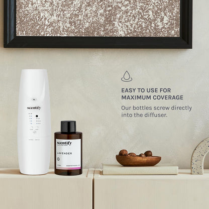 Scentify Lavender Musk Aroma Oil Refill Scent for Oil Diffusers - Bergamot, Vanilla, Cedarwood Scents - Luxurious Relaxing Aromatherapy Diffuser Fragrance 100ml, 3.38 oz